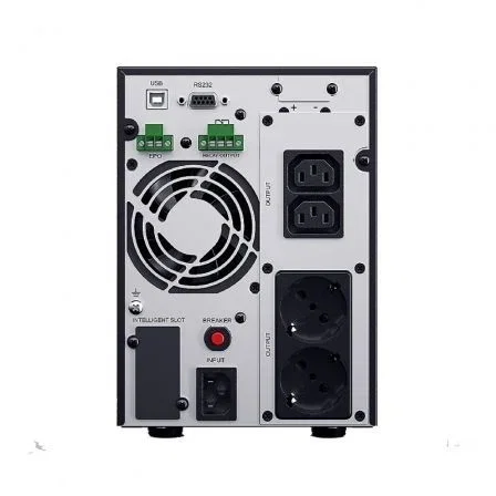 CyberPower OLS2000EA-DE SAI Online 2000VA / 1800W Doble Conversión, Onda Sinusoidal Pura para Servidores y NAS, 4 Salidas, Formato Torre, con Panel LCD y Software de Gestión